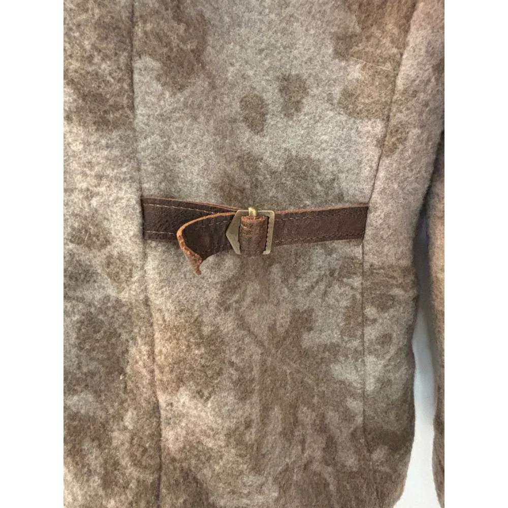 Women's‎ Pendelton Wool Maple Leaf Duck Jacket Calfskin Collar - Large